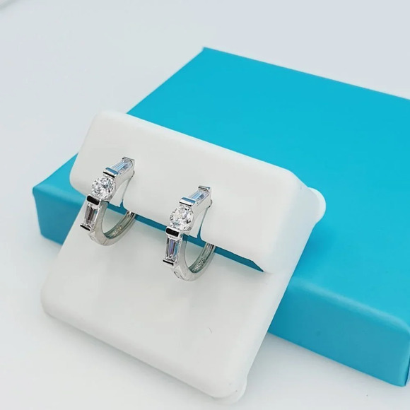 "925 Sterling Silver CZ Beautiful Earrings for Women, 1USPAR4289 - Picture 4 of 11